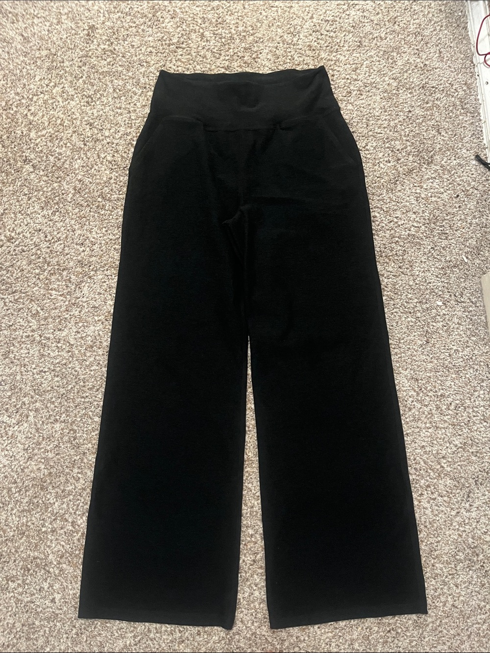 Beyond Yoga Black Wide-Leg Pull-On Pants